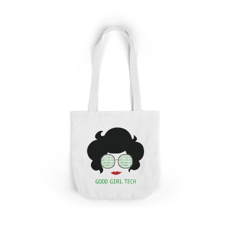 Good Girl Tech Canvas Tote Bag - Image 3