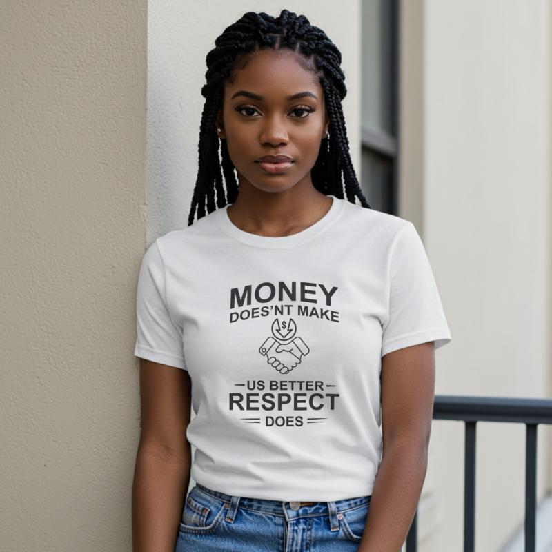 Respect Over Money" T-Shirt – Inspirational Unisex Streetwear