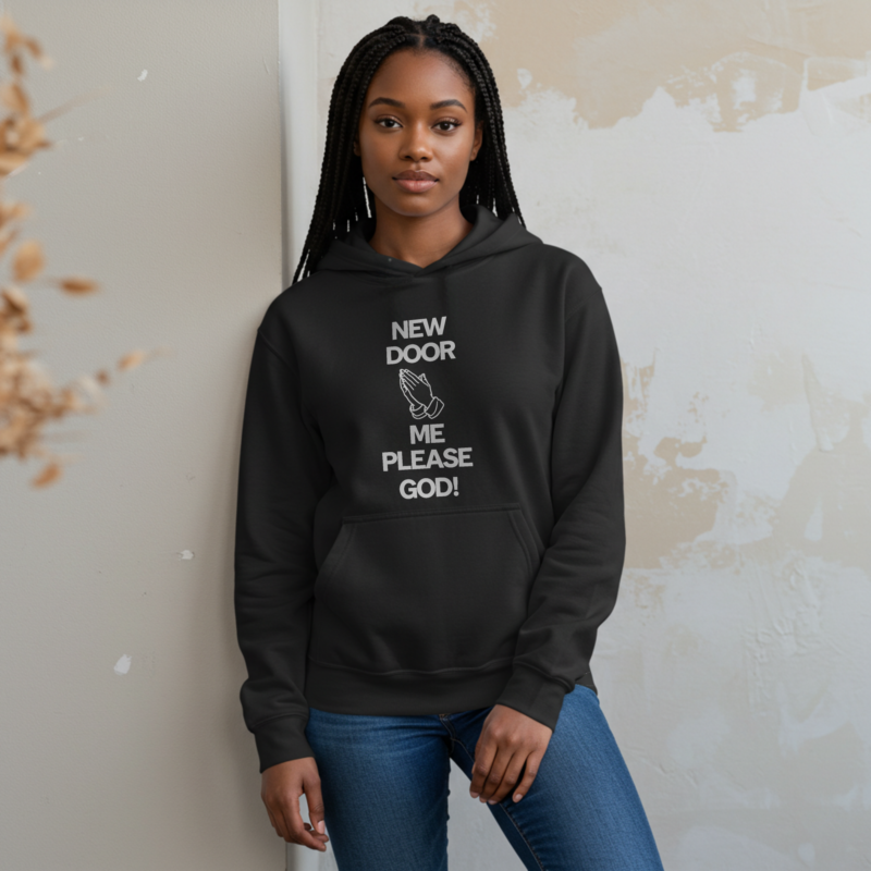New Door Me, Please GOD" Hoodie – For Bold New Beginnings - Image 2