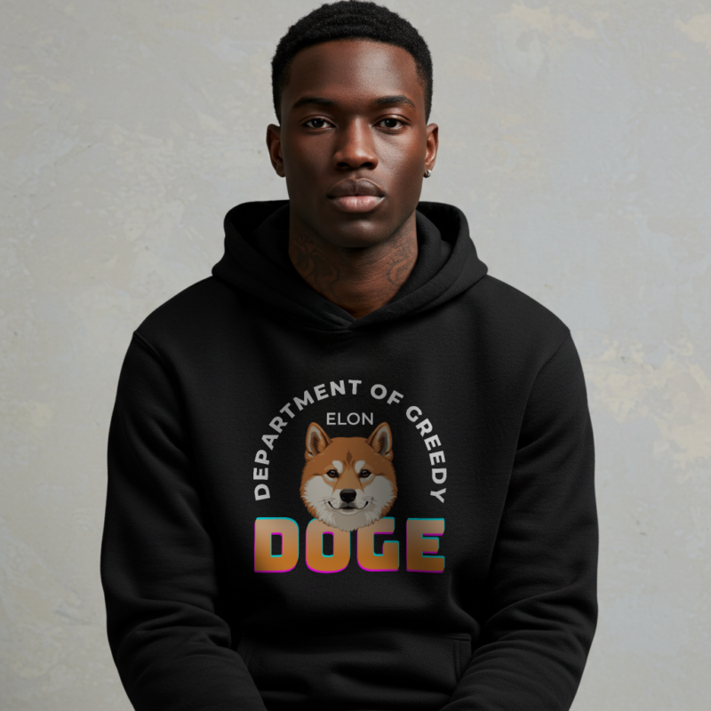 DOGE: Department of Greedy Elon Hoodie – Meme Crypto - Image 2