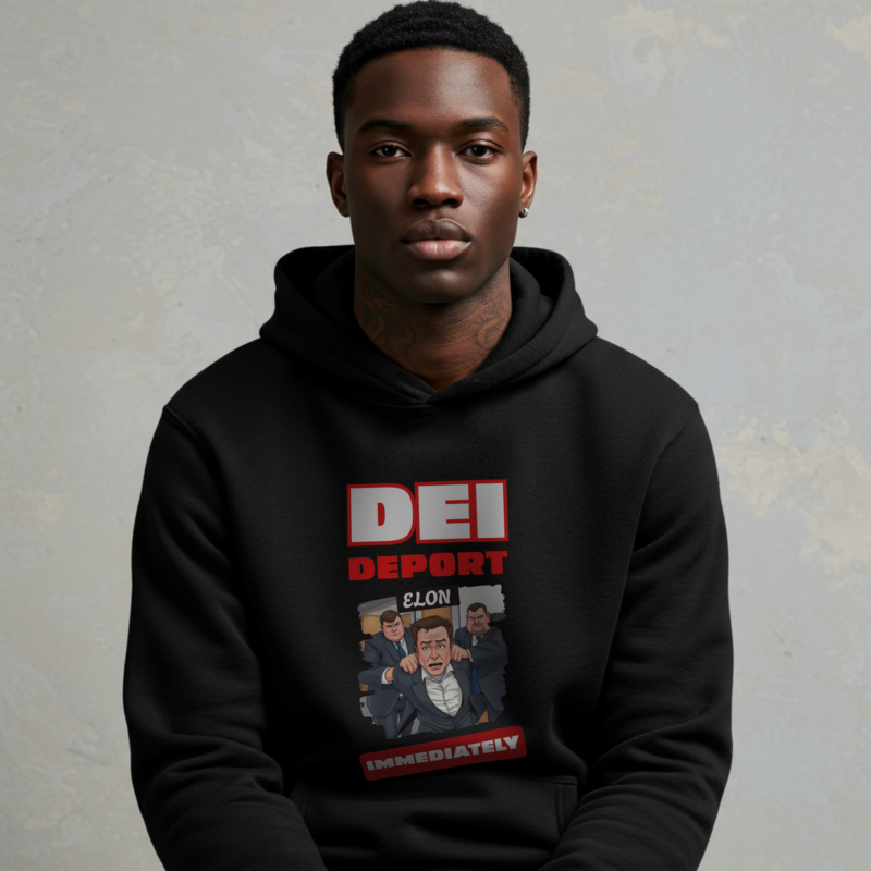 Fleece Hoodie - Deport Elon Immediately - Image 2