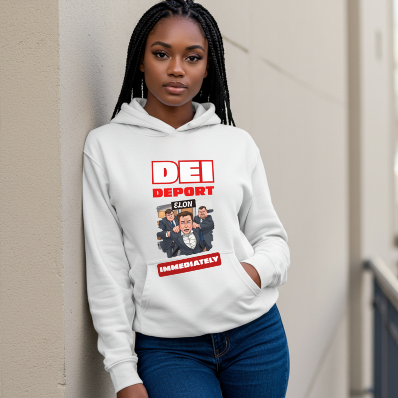 DEI: Deport Elon Immediately Hoodie – Unisex Protest Wear - Image 2