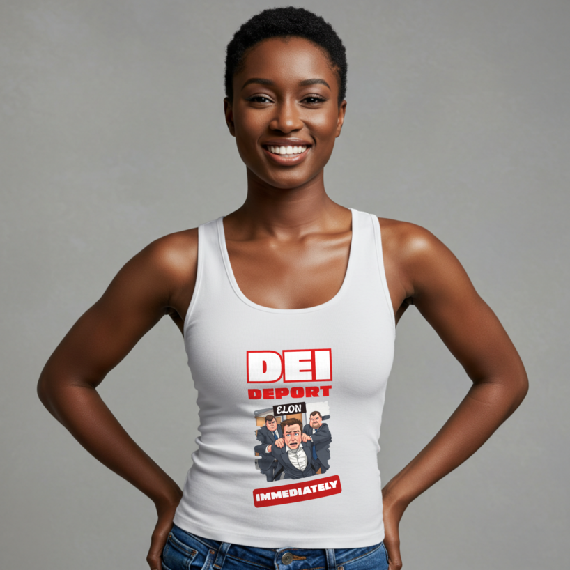 DEI: Deport Elon Immediately Tank Top – Sassy Summer Statement