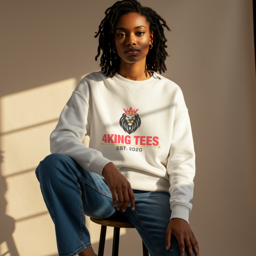 4King Tees Women’s Oversized Sweatshirt – Laidback Luxury