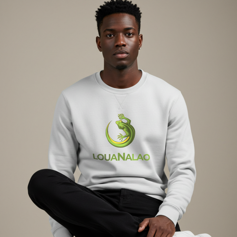Louanalao Sweatshirt for Guys | Custom Graphic Pullover