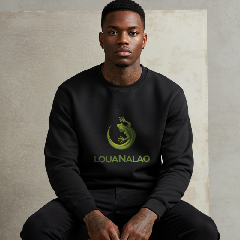 Louanalao Sweatshirt for Guys | Custom Graphic Pullover - Image 2