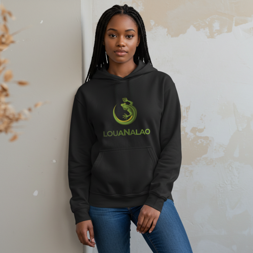 Louanalao Bold Script Hoodie – Cozy Women’s Pullover with Attitude (Unisex Options!)