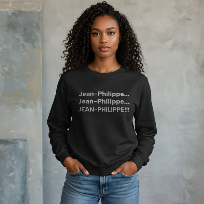 Jean-Philippe Women’s Custom Sweatshirt – Unique & Stylish Unisex Fit - Image 2