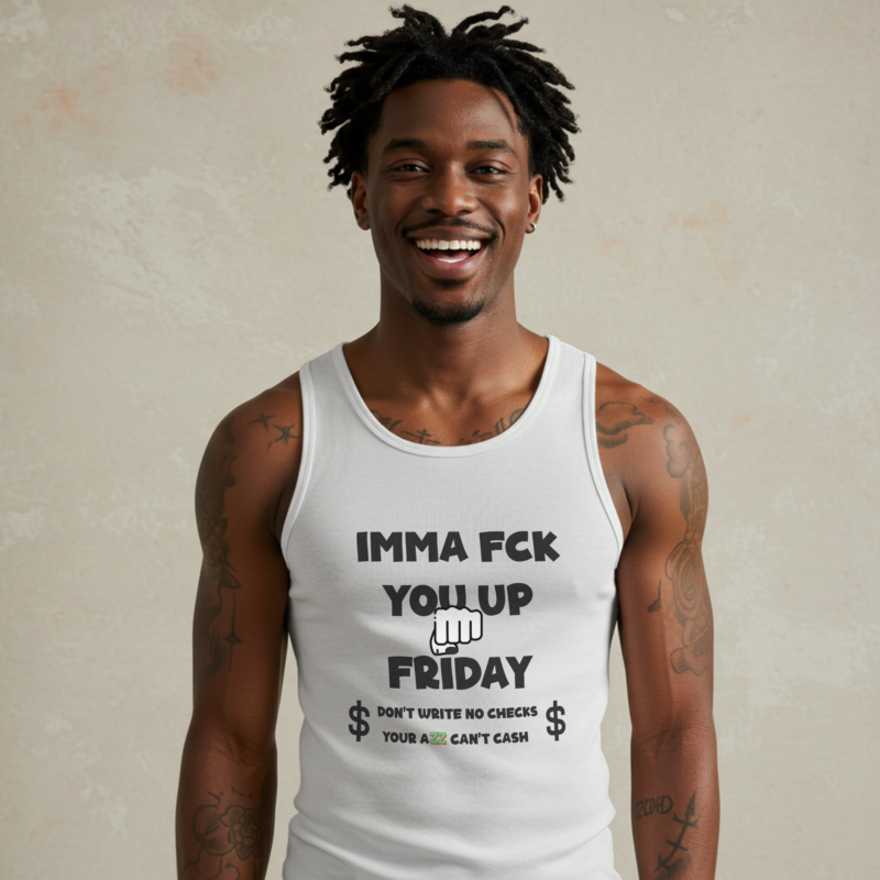 IMMA FUCK YOU UP FRIDAY" Tank Top - Unleash Your Weekend Power - Image 2