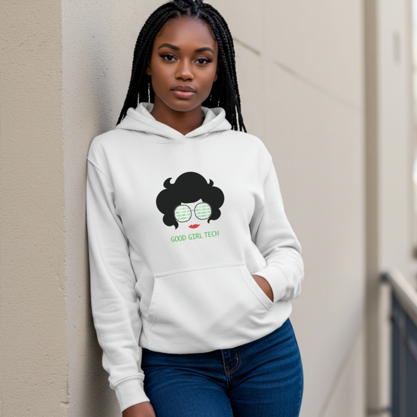 Women's "Good Girl Tech" Hoodie - Cozy Up While Crushing Code!