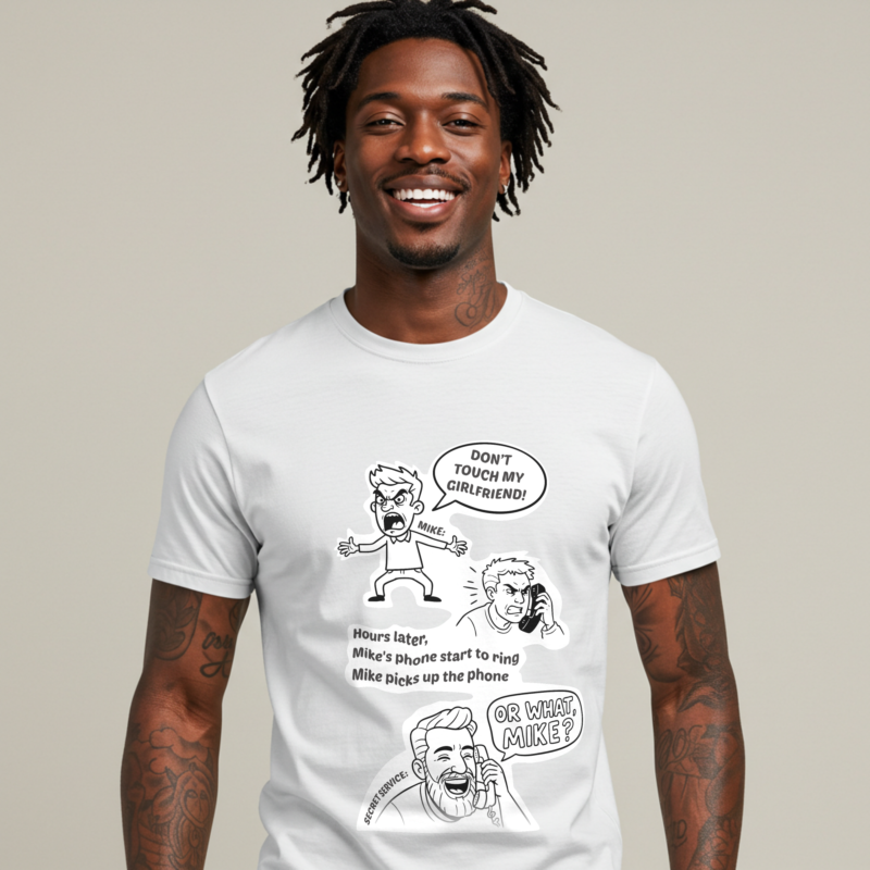 Men's "Don't Touch My Girlfriend" Statement T-Shirt - Protect What's Yours - Image 2