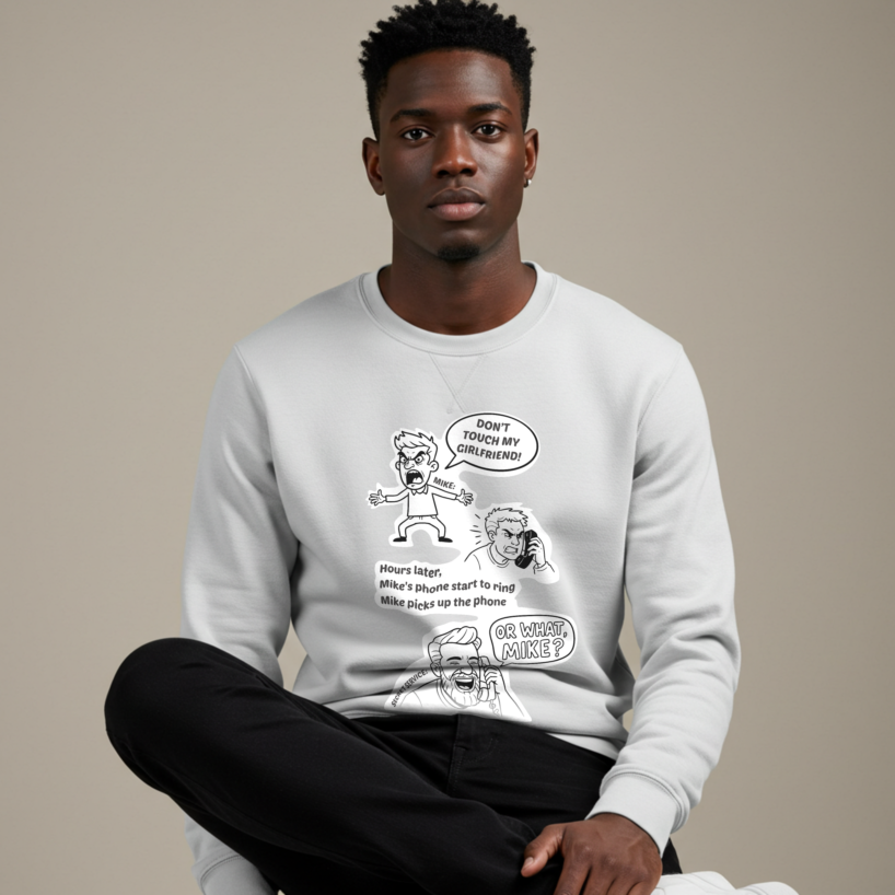 Men's "Don't Touch My Girlfriend" Sweatshirt - Loyalty & Comfort Combined