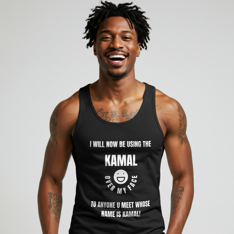 Men's "KAMAL" Custom Tank Top - Your Name, Your Style, Your Workout