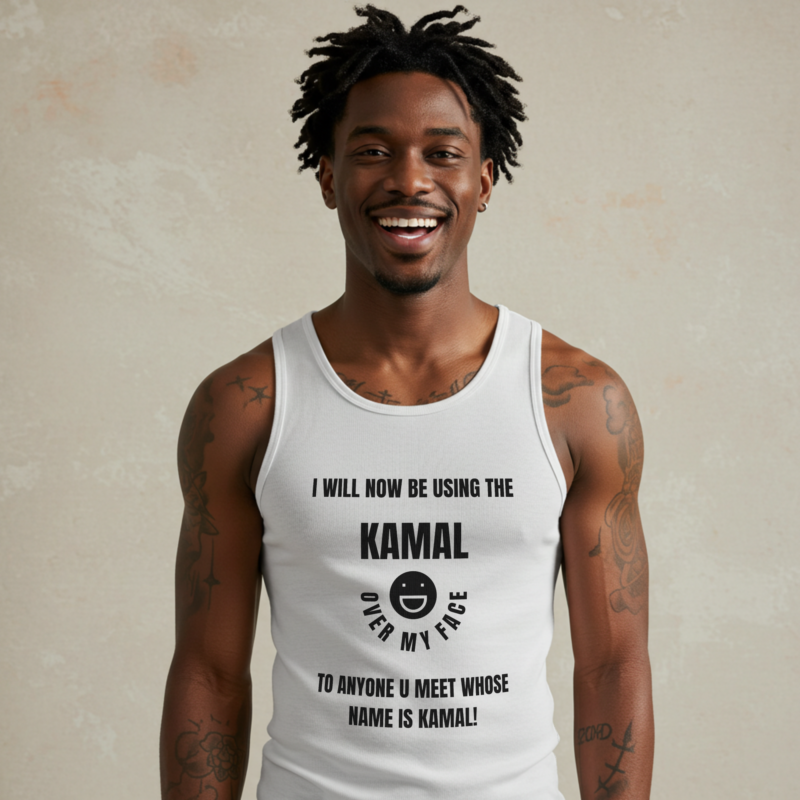 Men's "KAMAL" Custom Tank Top - Your Name, Your Style, Your Workout - Image 2