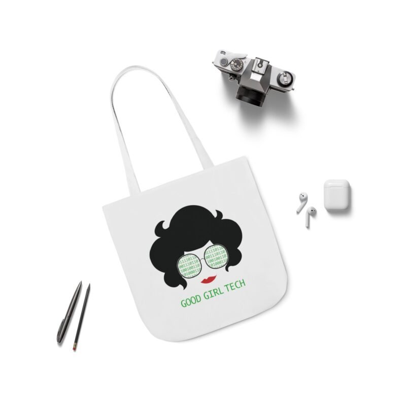 Good Girl Tech Canvas Tote Bag - Image 4