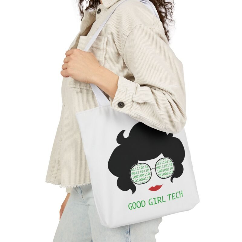 Good Girl Tech Canvas Tote Bag - Image 2